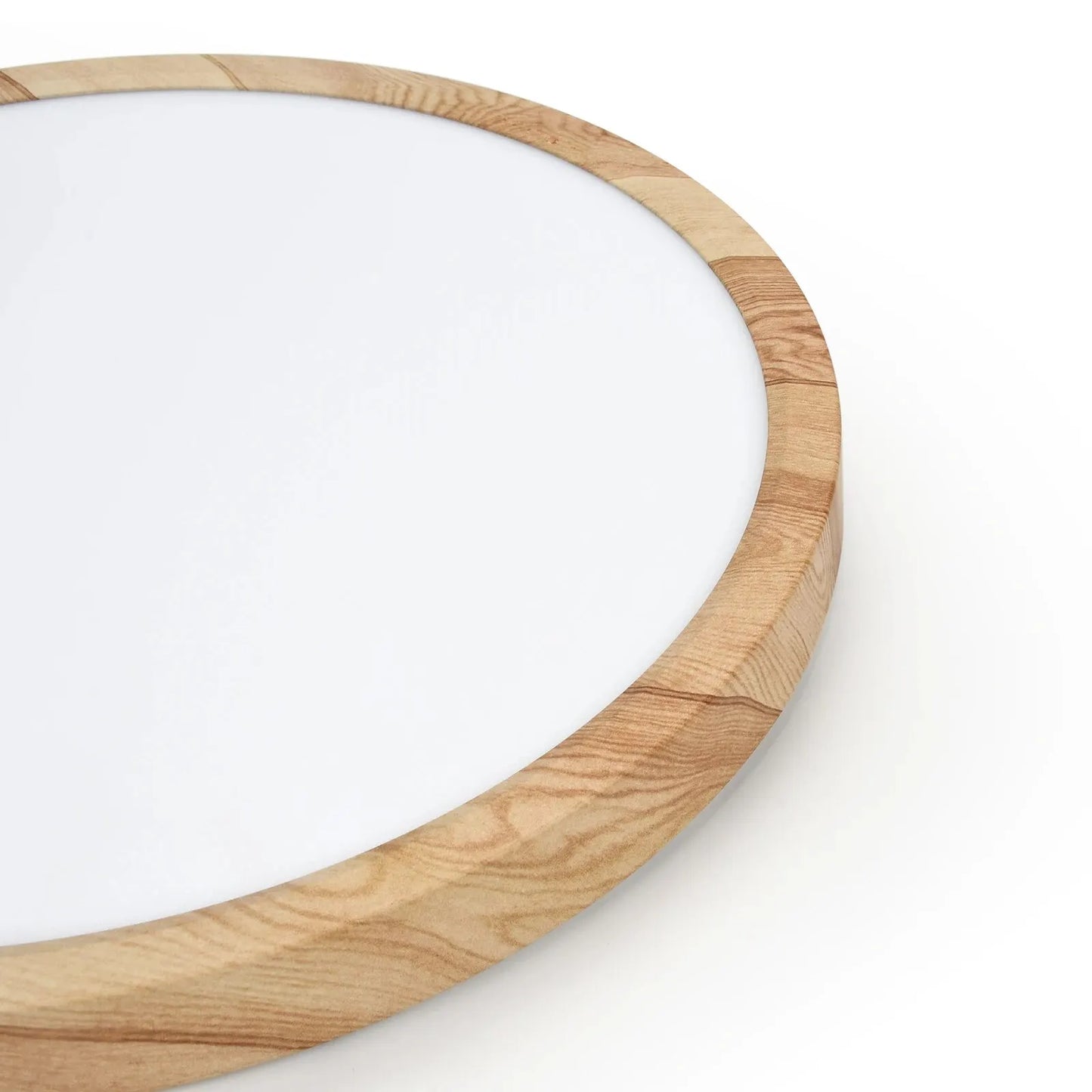 Plafonnier Rond Finition Bois LED | Températures de Couleur Ajustables