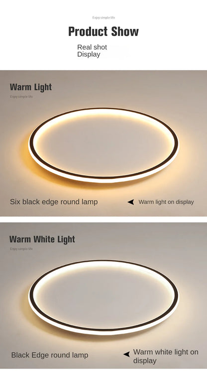 Plafonnier Circulaire Minimaliste LED Dimmable Rond