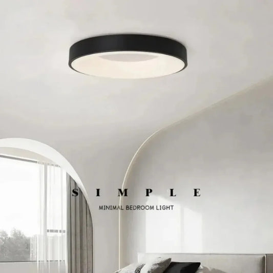 Plafonnier LED Design Circulaire - Luminosité Réglable