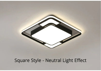 Plafonnier LED Moderne Métal Dimmable + Télécommande