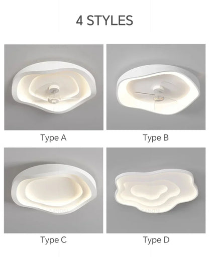 Plafonnier LED Moderne Blanc Acrylique Grande Surface | Style Nordique