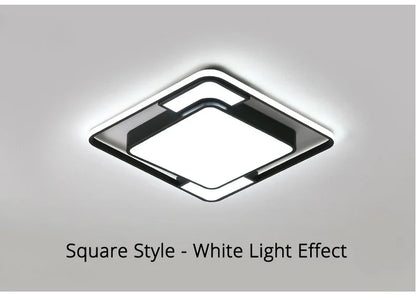 Plafonnier LED Moderne Métal Dimmable + Télécommande
