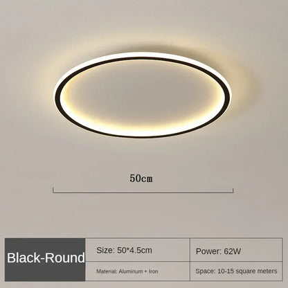 Plafonnier Circulaire Minimaliste LED Dimmable Rond