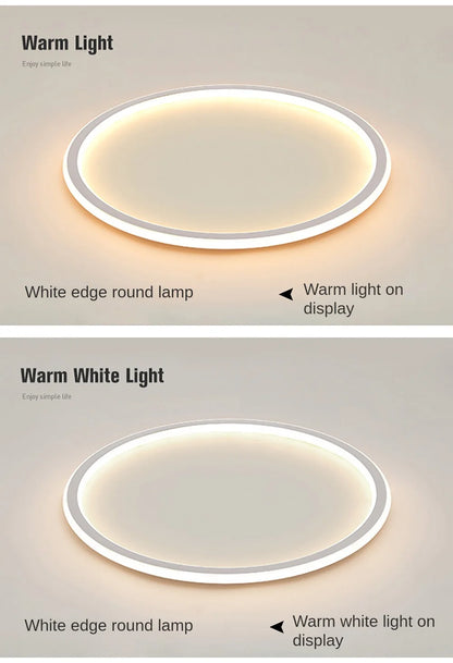 Plafonnier Circulaire Minimaliste LED Dimmable Rond