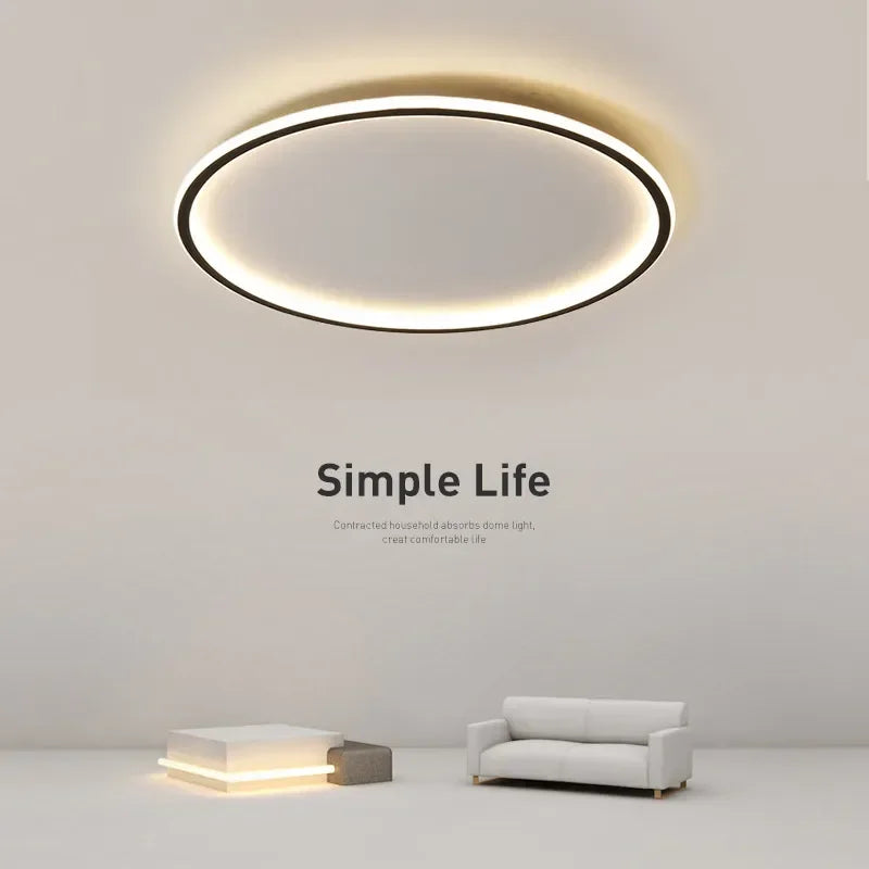 Plafonnier Circulaire Minimaliste LED Dimmable Rond