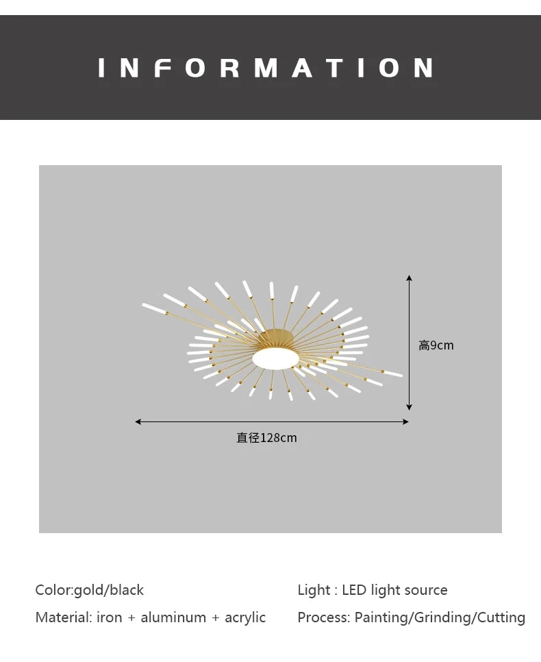 Plafonnier LED Spirale Artificielle Acrylique Dimmable avec 12 Lumières Neutres