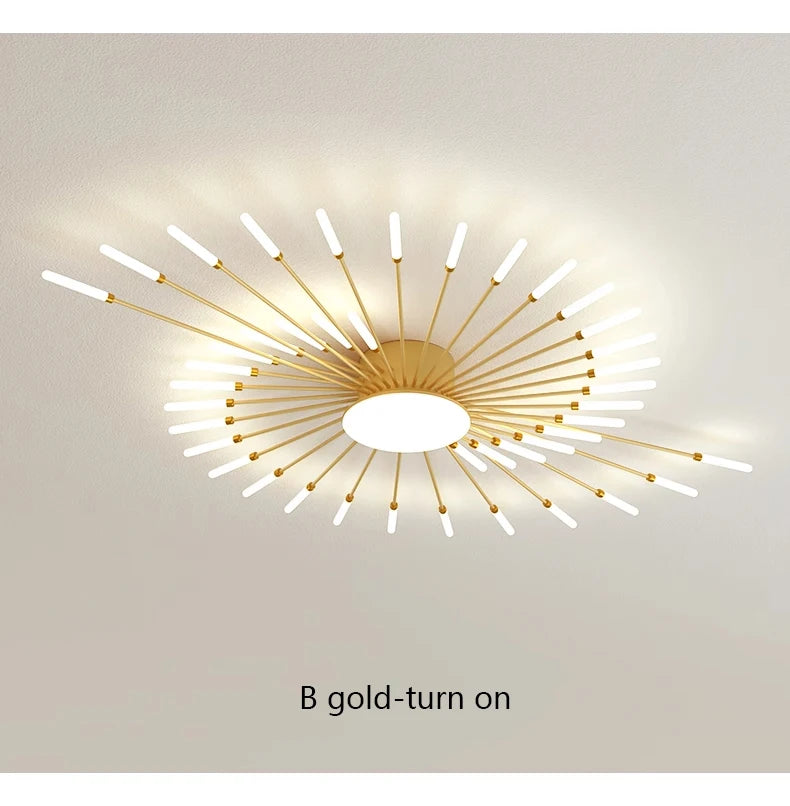 Plafonnier LED Spirale Artificielle Acrylique Dimmable avec 12 Lumières Neutres