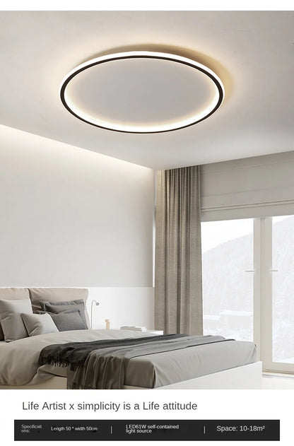 Plafonnier Circulaire Minimaliste LED Dimmable Rond