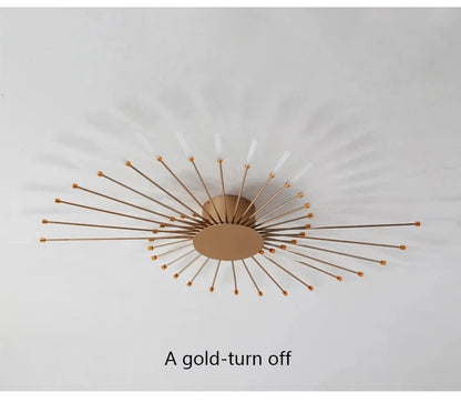 Plafonnier LED Spirale Artificielle Acrylique Dimmable avec 12 Lumières Neutres