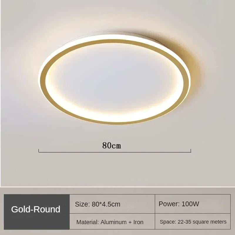 Plafonnier Circulaire Minimaliste LED Dimmable Rond