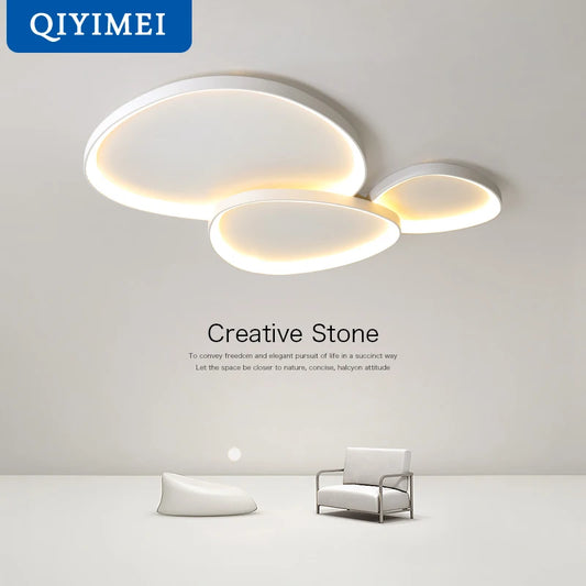 Plafonnier Design Moderne Semi-encastré LED à intensité variable
