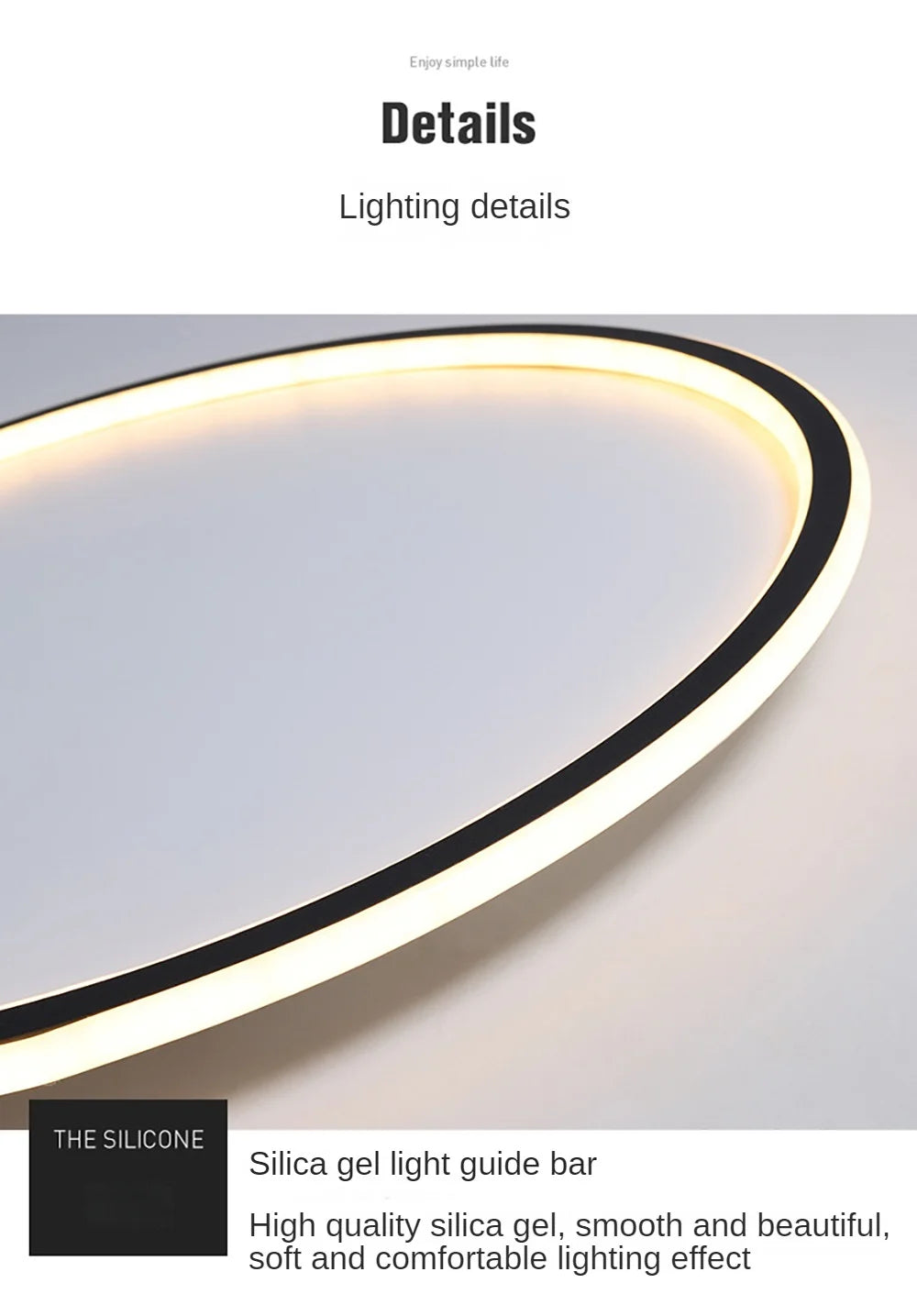 Plafonnier Circulaire Minimaliste LED Dimmable Rond