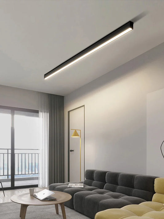 Plafonnier LED Longue Bande - Style Minimaliste Épuré