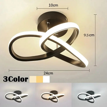 Plafonnier Moderne Forme Trèfle Aluminium & Silicone LED