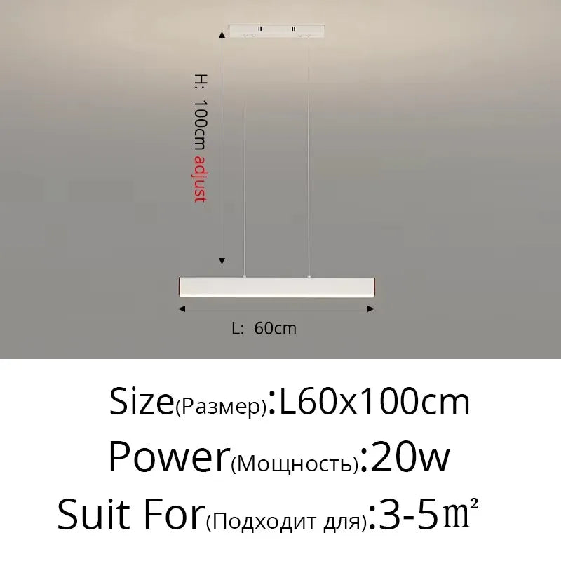 Suspension LED Design Contemporain Métal Dimmable Grand Espace