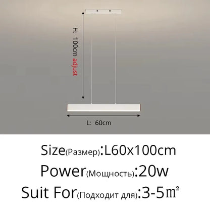 Suspension LED Design Contemporain Métal Dimmable Grand Espace