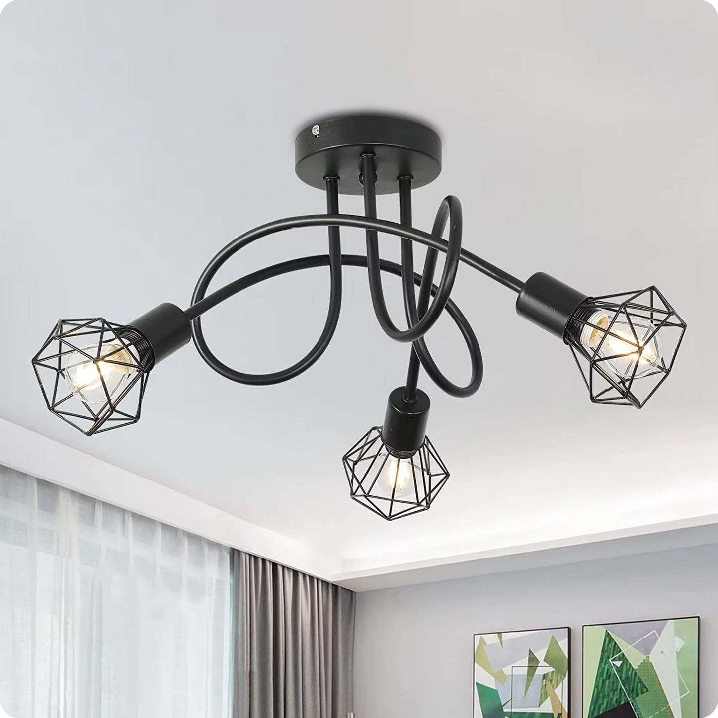 Plafonnier Design Multi-branches Style Moderne LED - PlafonnierDeco