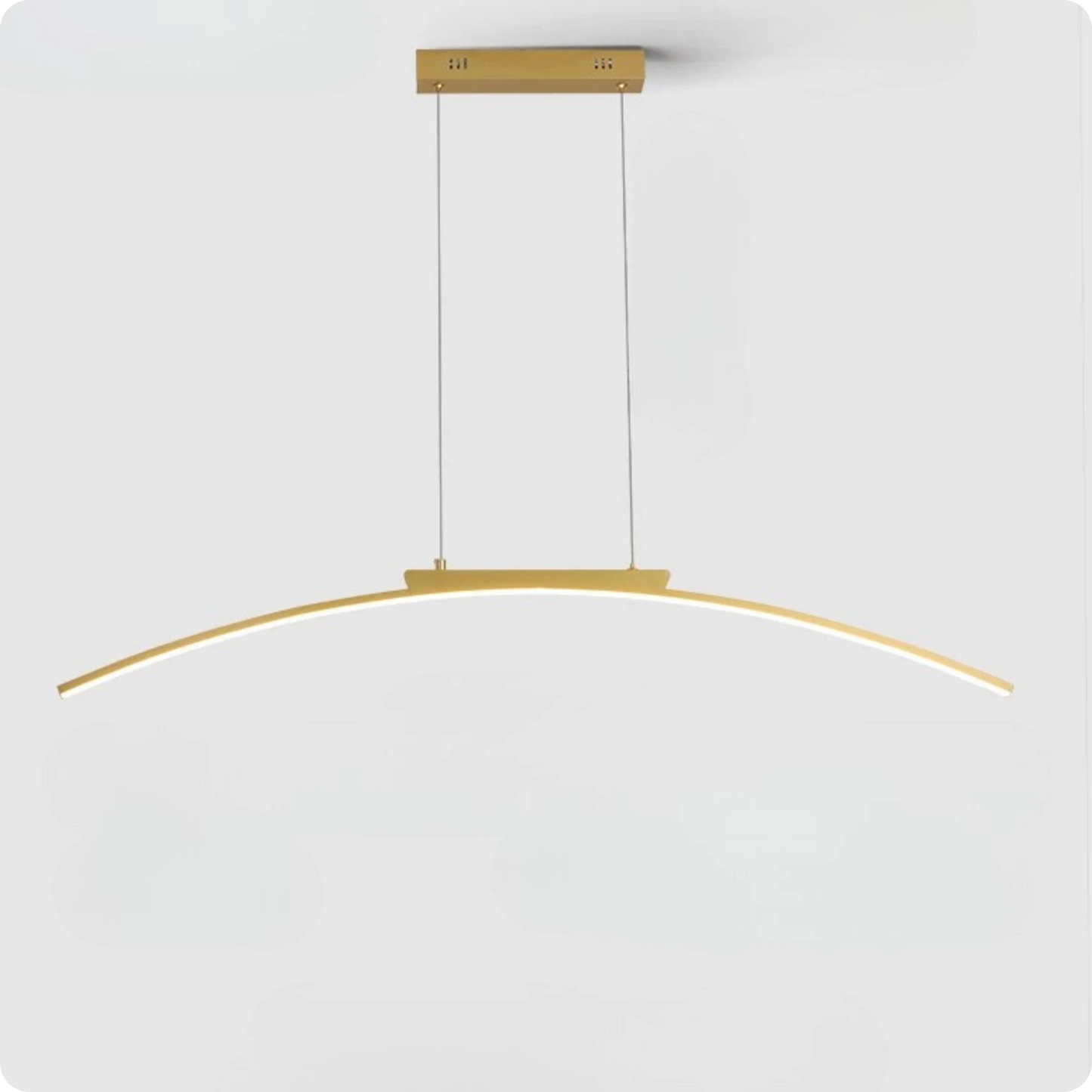 Plafonnier Moderne Arc Courbé en Fer Forgé LED - PlafonnierDeco