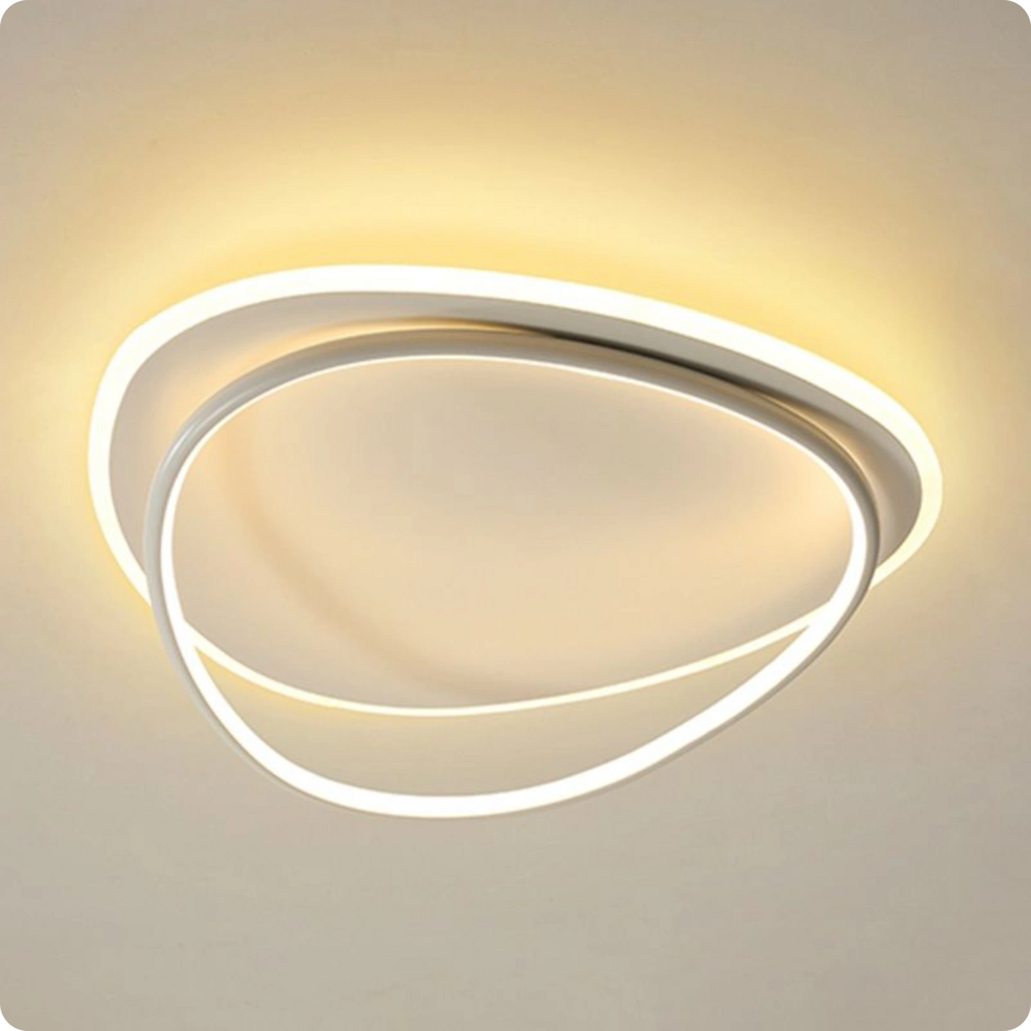 Plafonnier Contemporain Aluminium Finition Fer LED Température Réglable - PlafonnierDeco