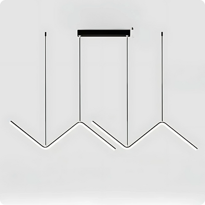 Plafonnier Moderne Forme Z à LED Dimmable - PlafonnierDeco