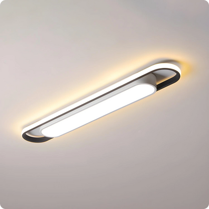 Plafonnier LED minimaliste moderne avec bandes lumineuses - PlafonnierDeco