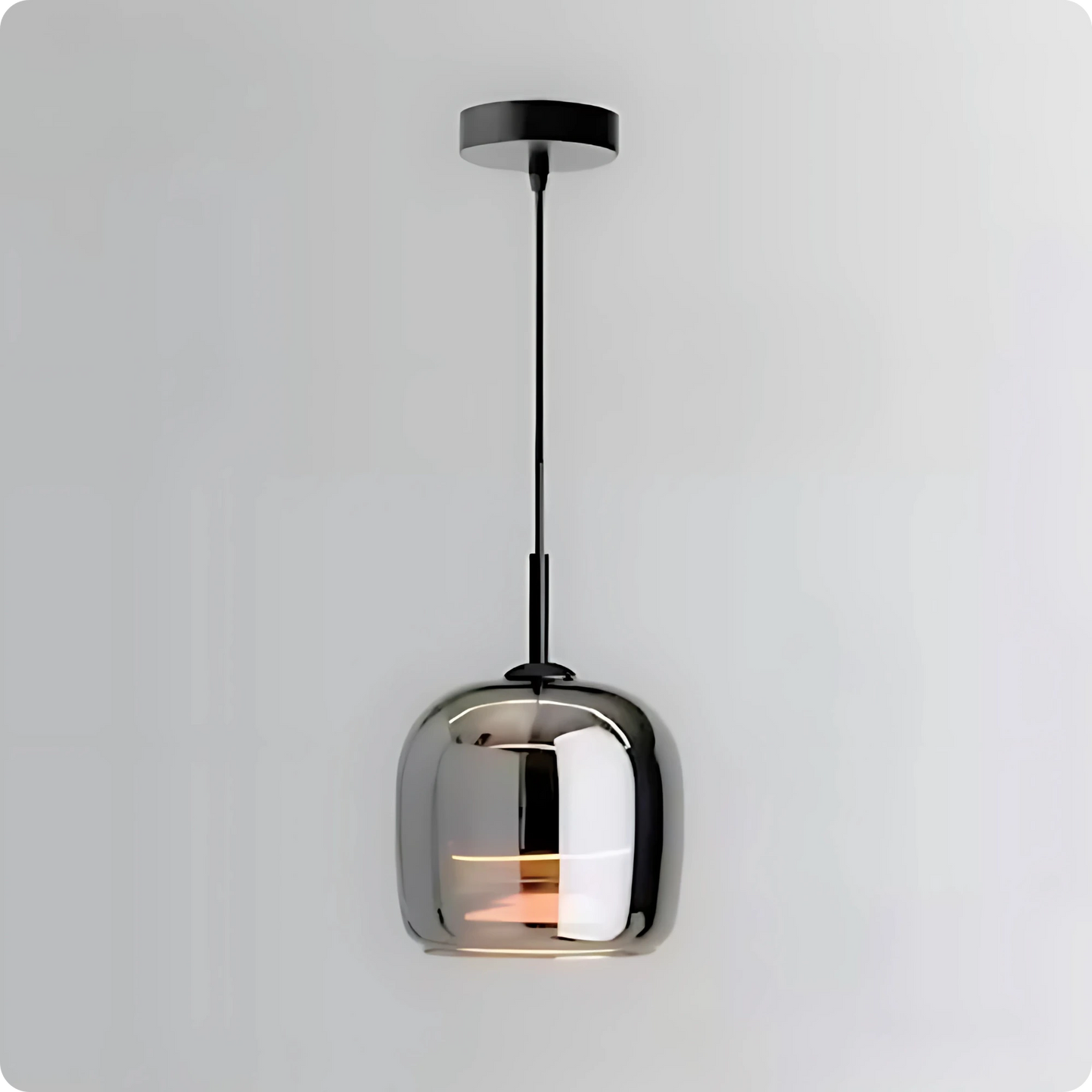 Plafonnier Suspension Design Verre Fumé LED à Intensité Réglable - PlafonnierDeco