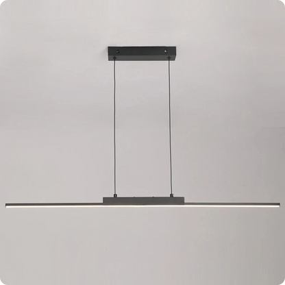 Plafonnier Allongé Noir Aluminium LED Intérieur Moderne 26W - PlafonnierDeco