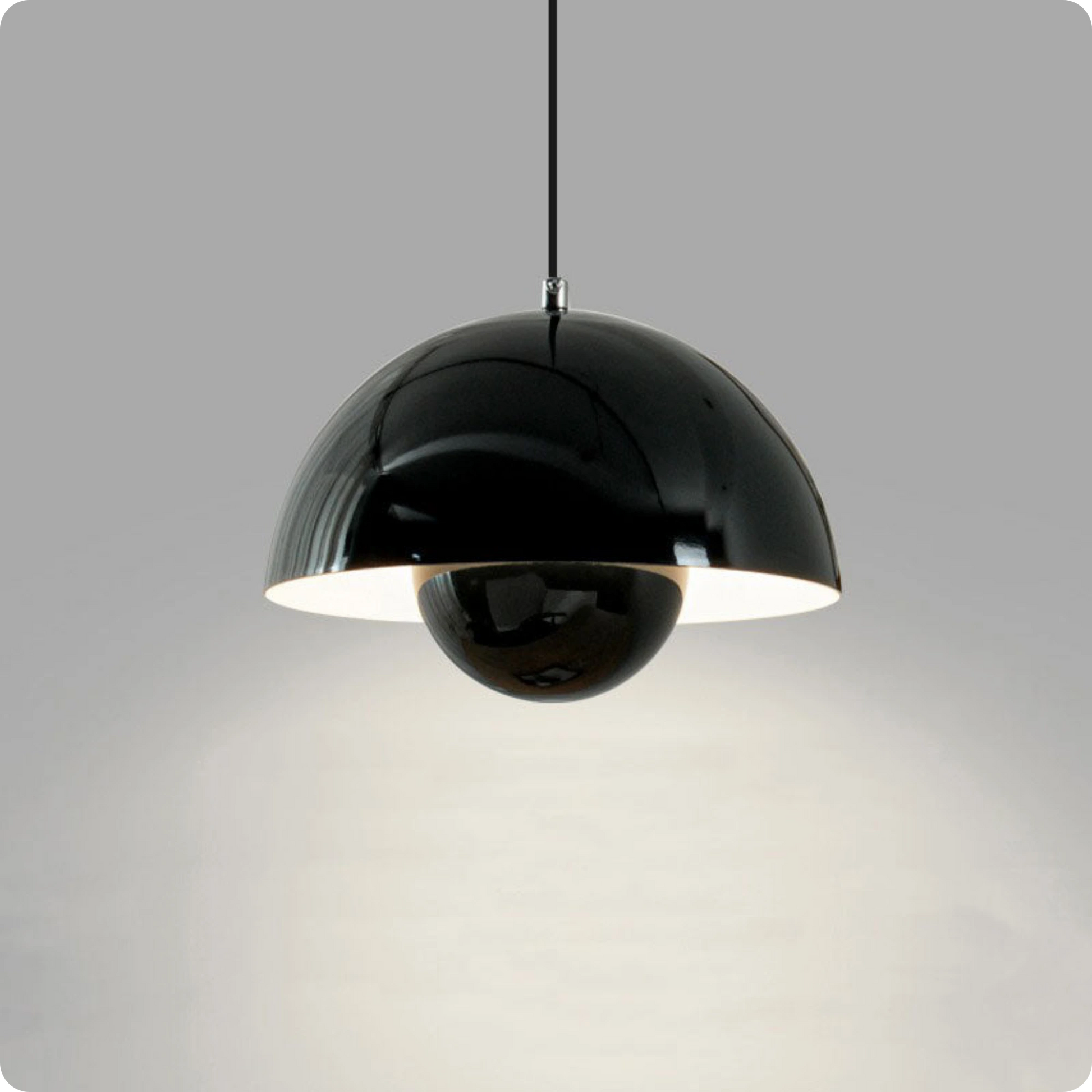 Plafonnier LED Suspendu Style Bourgeon en Métal Peint Multicolore - PlafonnierDeco