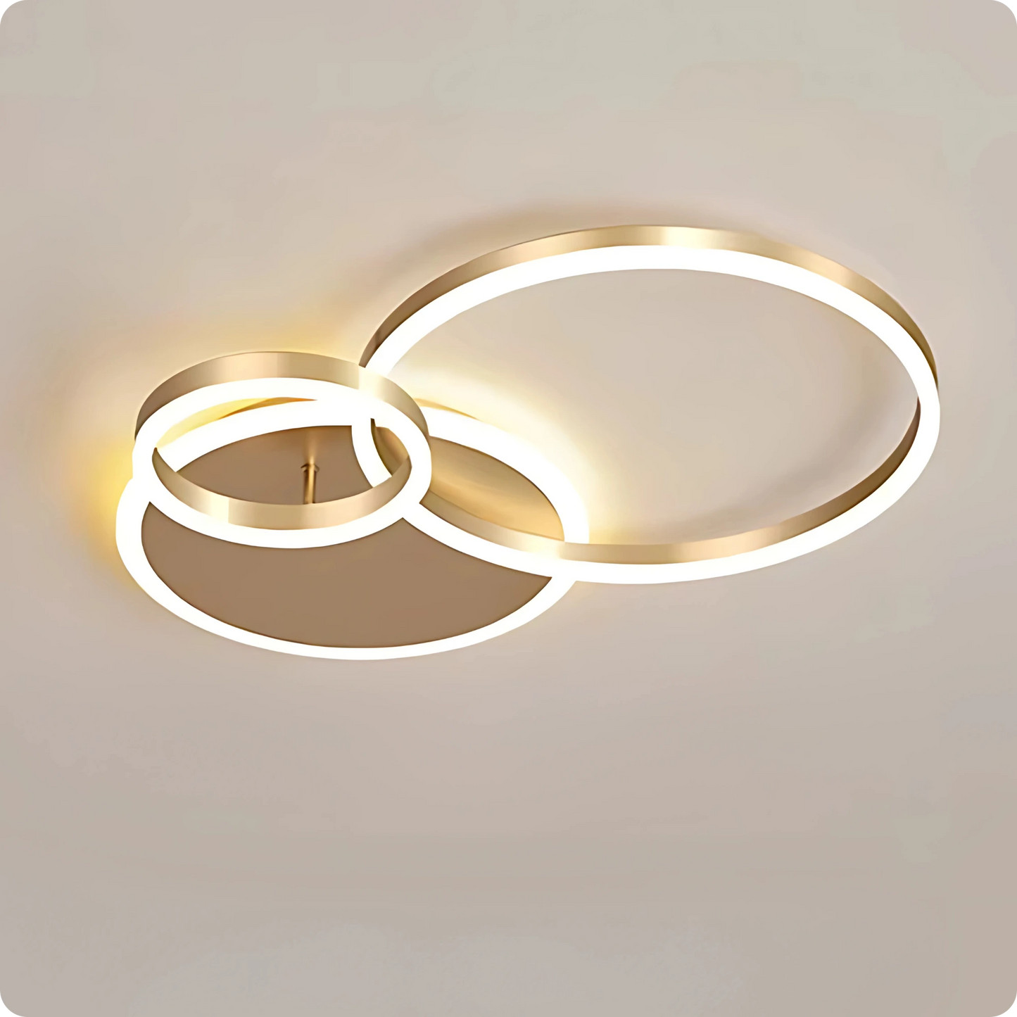 Plafonnier Design à Anneaux Circulaires Multiples | Semi-encastré - PlafonnierDeco