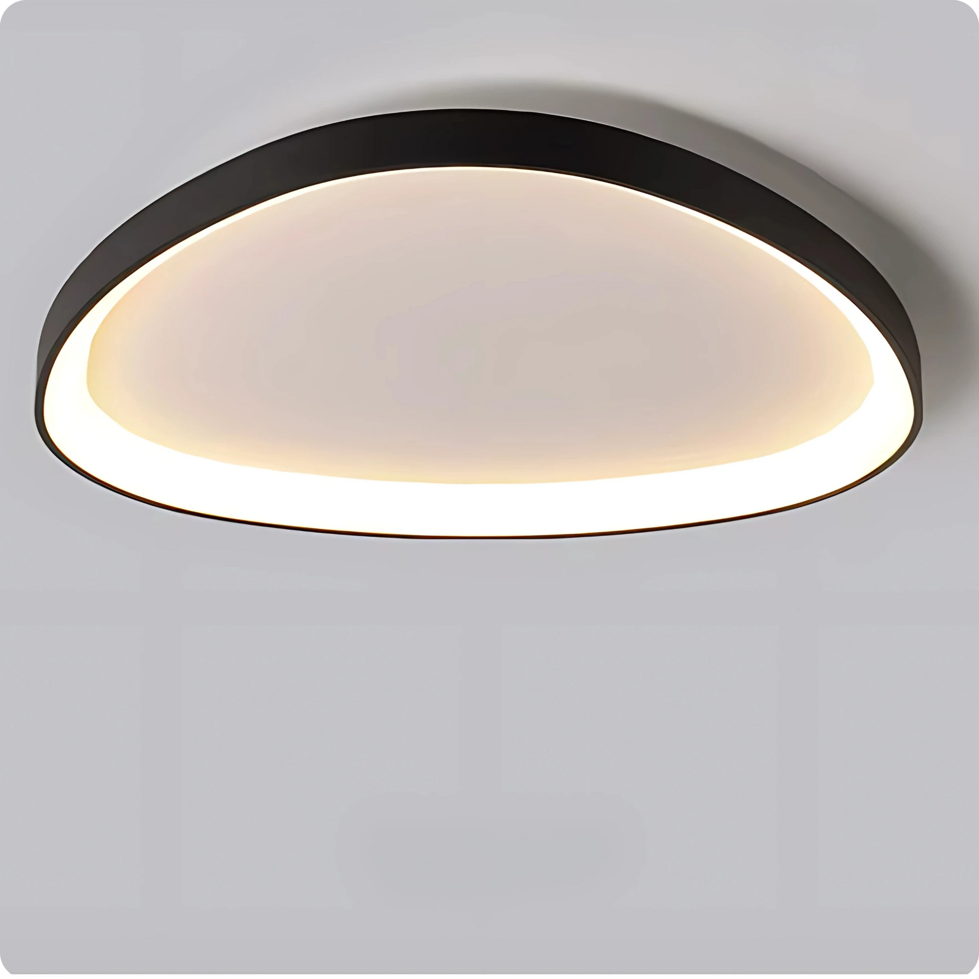 Plafonnier Design Moderne Semi-encastré LED à intensité variable - PlafonnierDeco