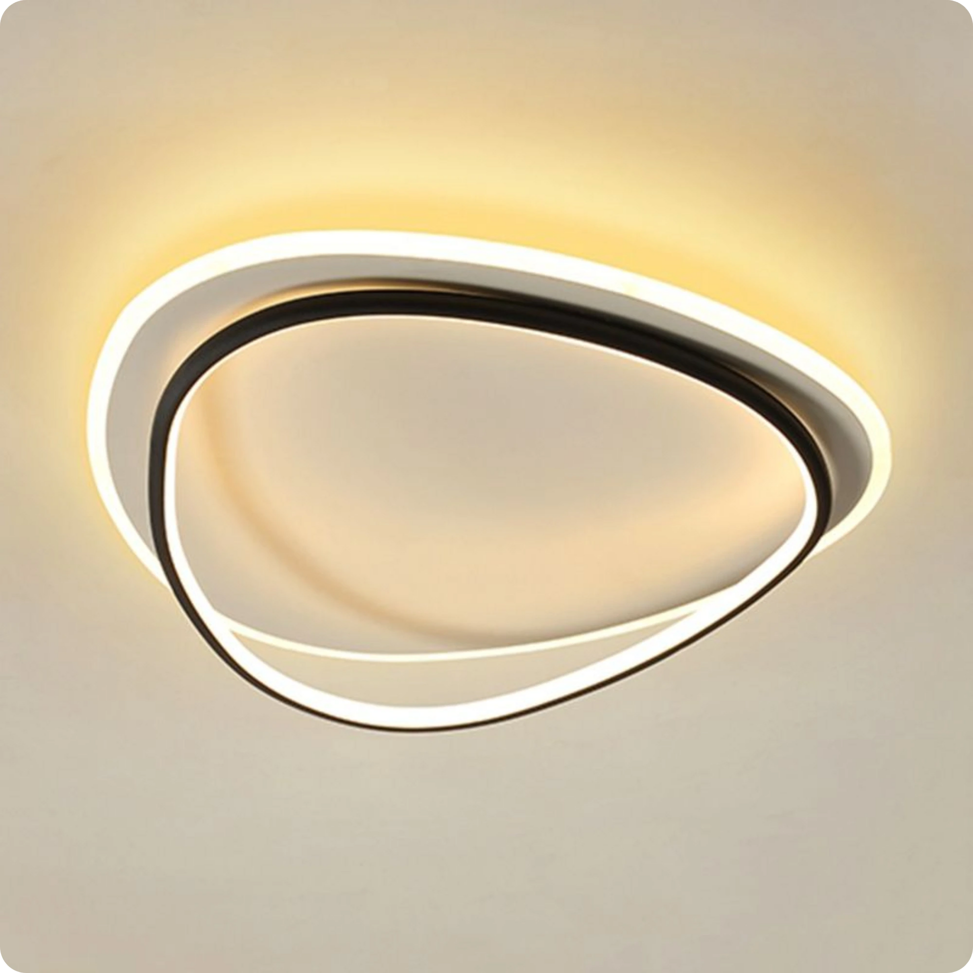 Plafonnier Contemporain Aluminium Finition Fer LED Température Réglable - PlafonnierDeco