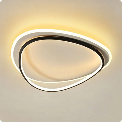 Plafonnier Contemporain Aluminium Finition Fer LED Température Réglable - PlafonnierDeco