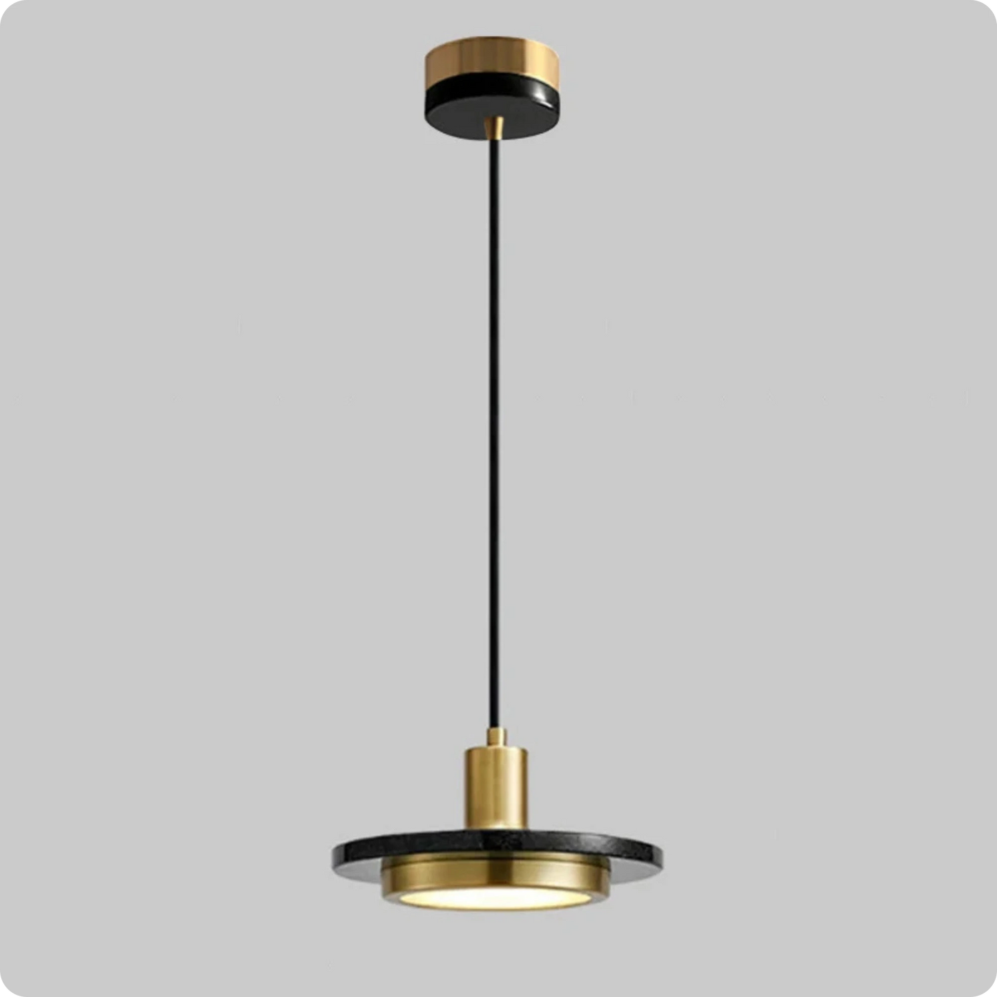 Suspension Moderne en Marbre LED Lumière Chaude 12W - PlafonnierDeco