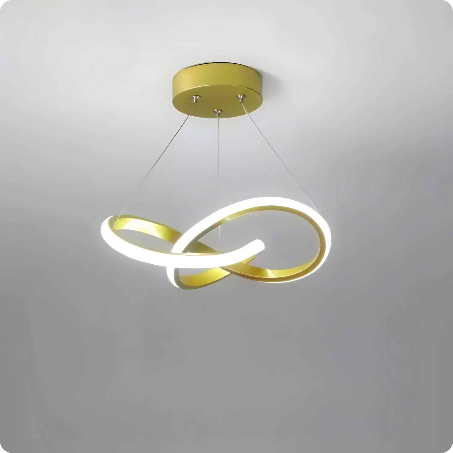 Plafonnier Suspendu Métal Bicolore Style Nordique LED - PlafonnierDeco