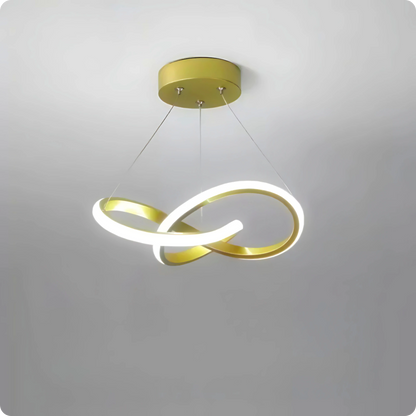 Plafonnier Suspendu Métal Bicolore Style Nordique LED - PlafonnierDeco