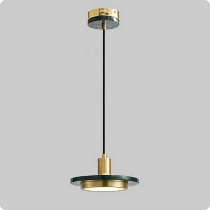 Suspension Moderne en Marbre LED Lumière Chaude 12W - PlafonnierDeco