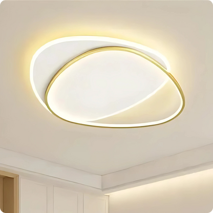 Plafonnier Contemporain Aluminium Finition Fer LED Température Réglable - PlafonnierDeco