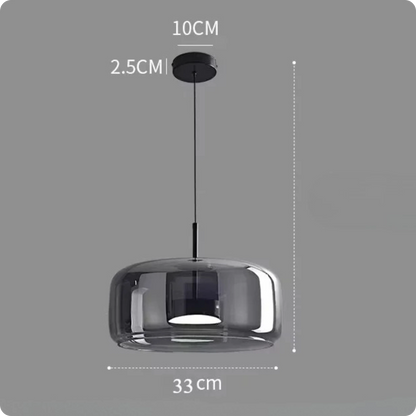 Plafonnier Verre Fumé Suspendu LED pour Ambiance Moderne - PlafonnierDeco