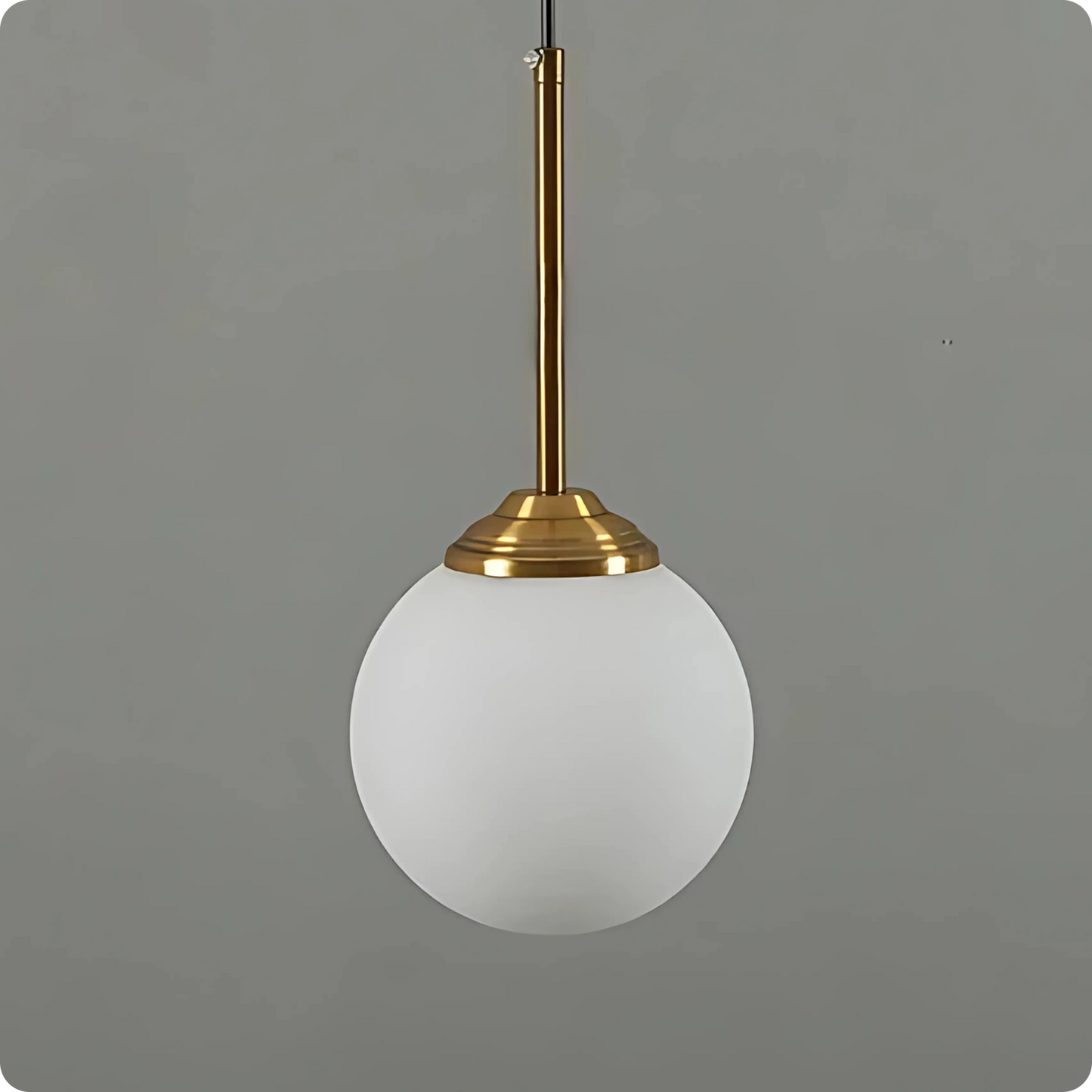 Plafonnier Boule Gris Fumé - Suspension Moderne Style Nordique - PlafonnierDeco