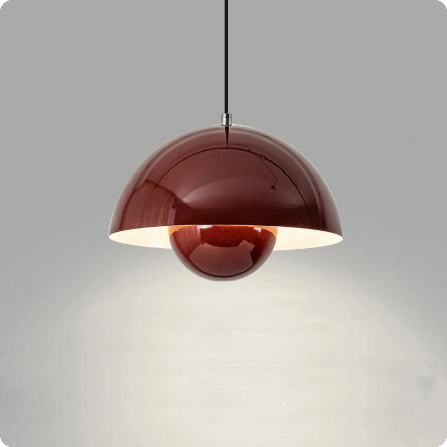 Plafonnier LED Suspendu Style Bourgeon en Métal Peint Multicolore - PlafonnierDeco