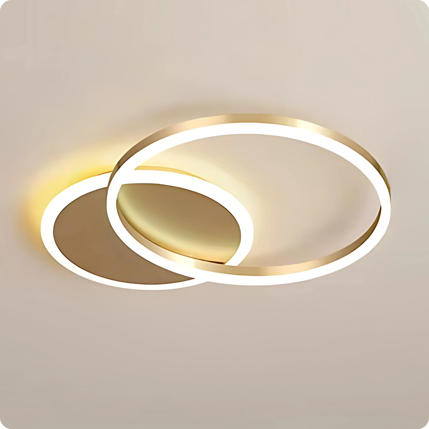 Plafonnier Design à Anneaux Circulaires Multiples | Semi-encastré - PlafonnierDeco