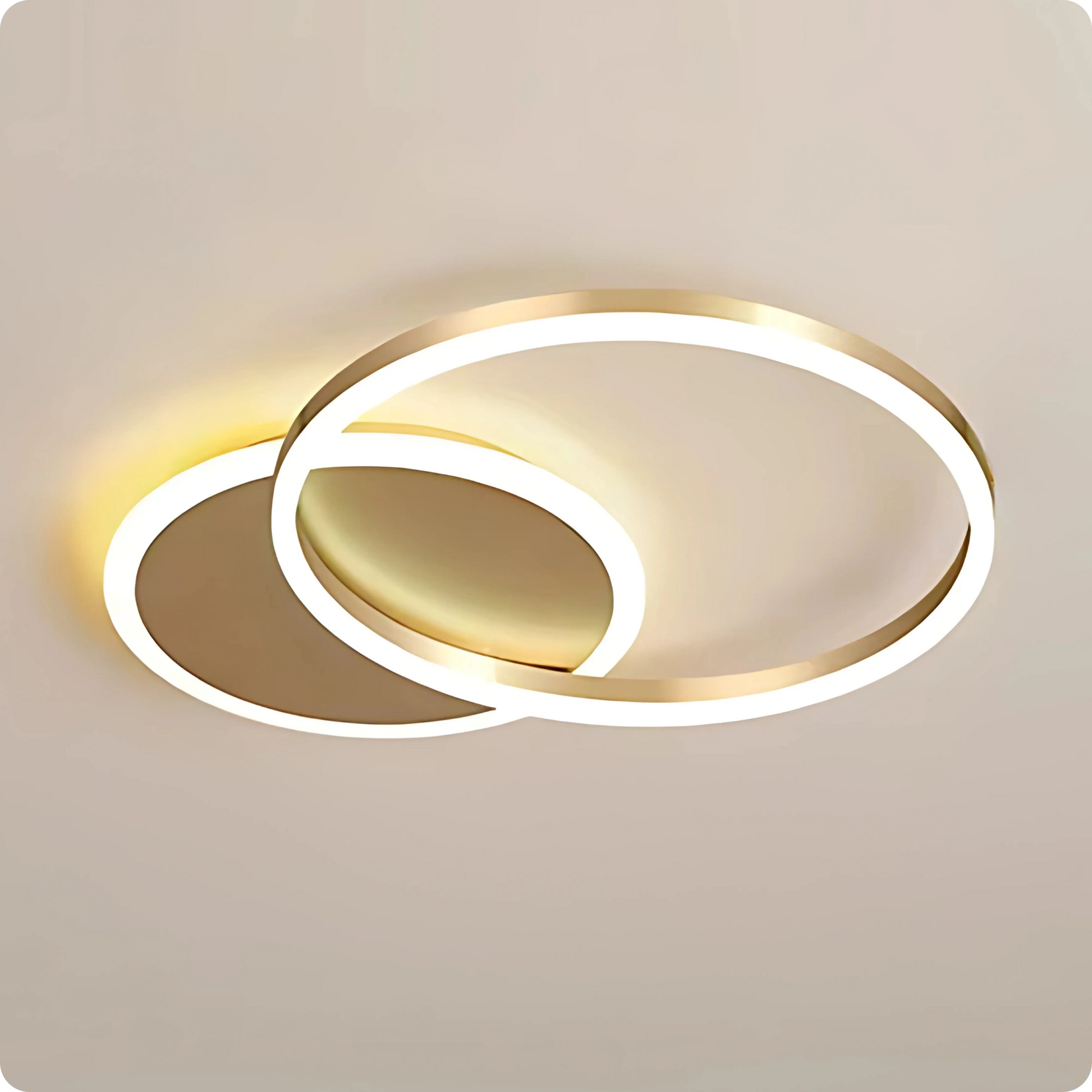 Plafonnier Design à Anneaux Circulaires Multiples | Semi-encastré - PlafonnierDeco
