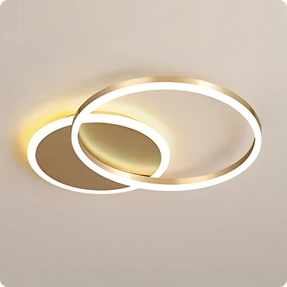 Plafonnier Design à Anneaux Circulaires Multiples | Semi-encastré - PlafonnierDeco