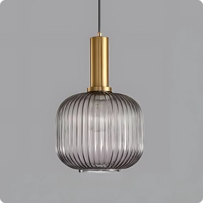 Plafonnier Verre Sculpté Suspendu - Design Moderne Élégant - PlafonnierDeco