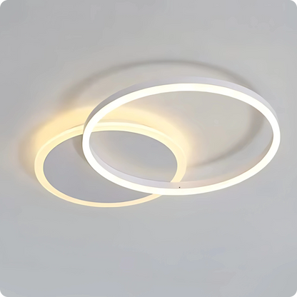 Plafonnier Design à Anneaux Circulaires Multiples | Semi-encastré - PlafonnierDeco