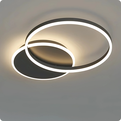 Plafonnier Design à Anneaux Circulaires Multiples | Semi-encastré - PlafonnierDeco