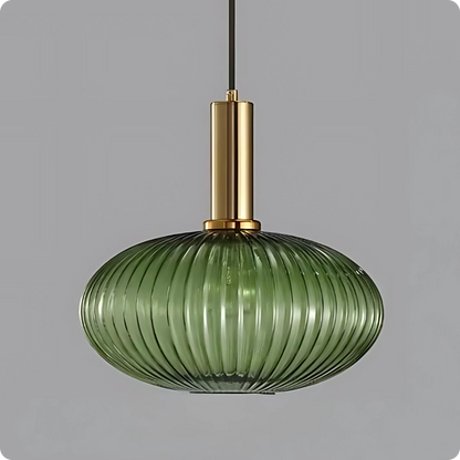Plafonnier Verre Sculpté Suspendu - Design Moderne Élégant - PlafonnierDeco