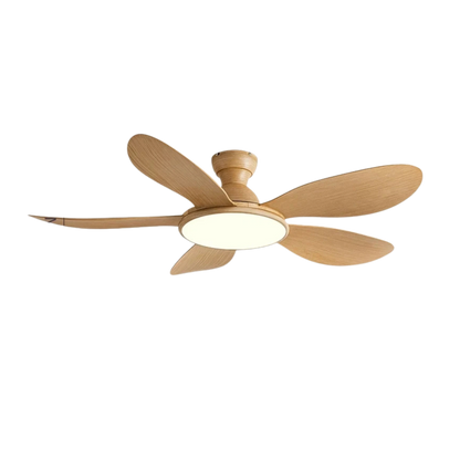 Plafonnier Ventilateur Moderne 5 Pales ABS LED 3 Couleurs Télécommande - PlafonnierDeco