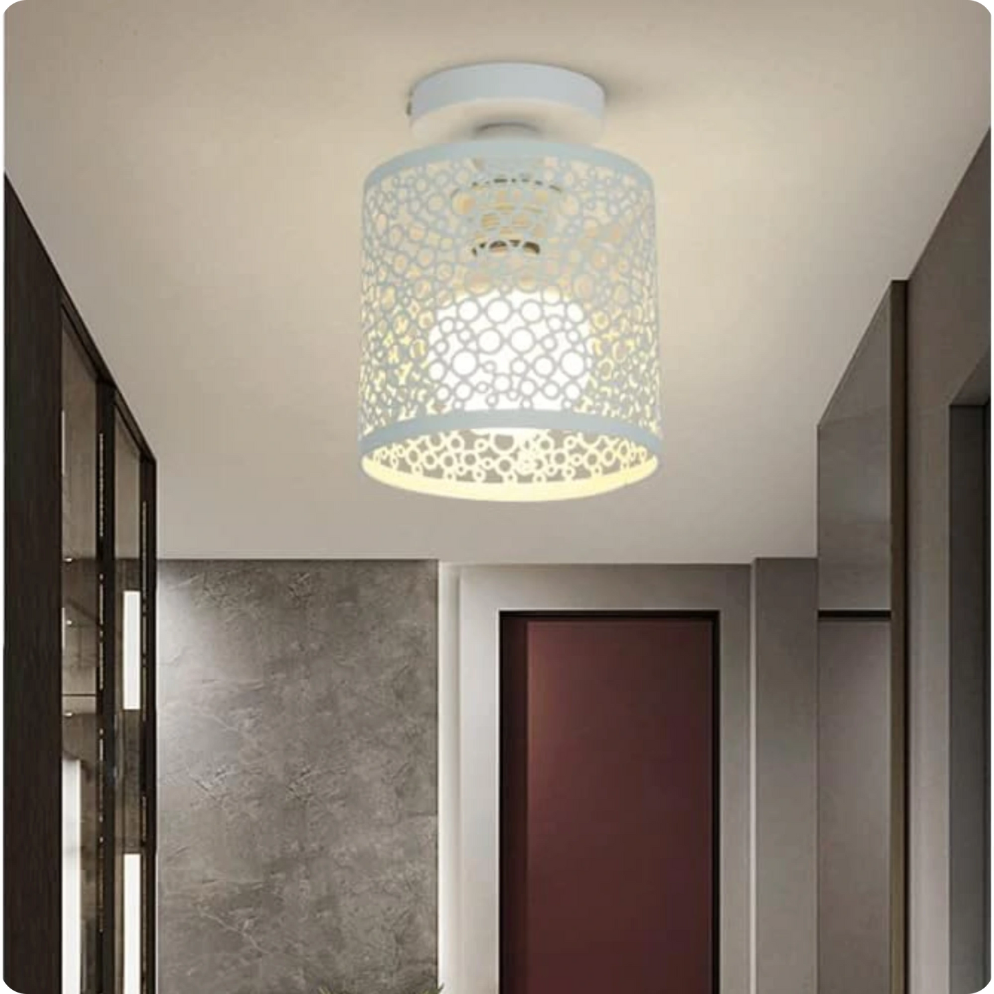 Plafonnier design en métal noir pour un style rétro et raffiné