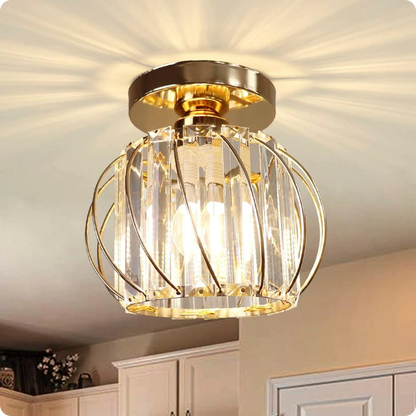 Plafonnier Métal et Verre au Look Contemporain pour Éclairage Accueillant - PlafonnierDeco